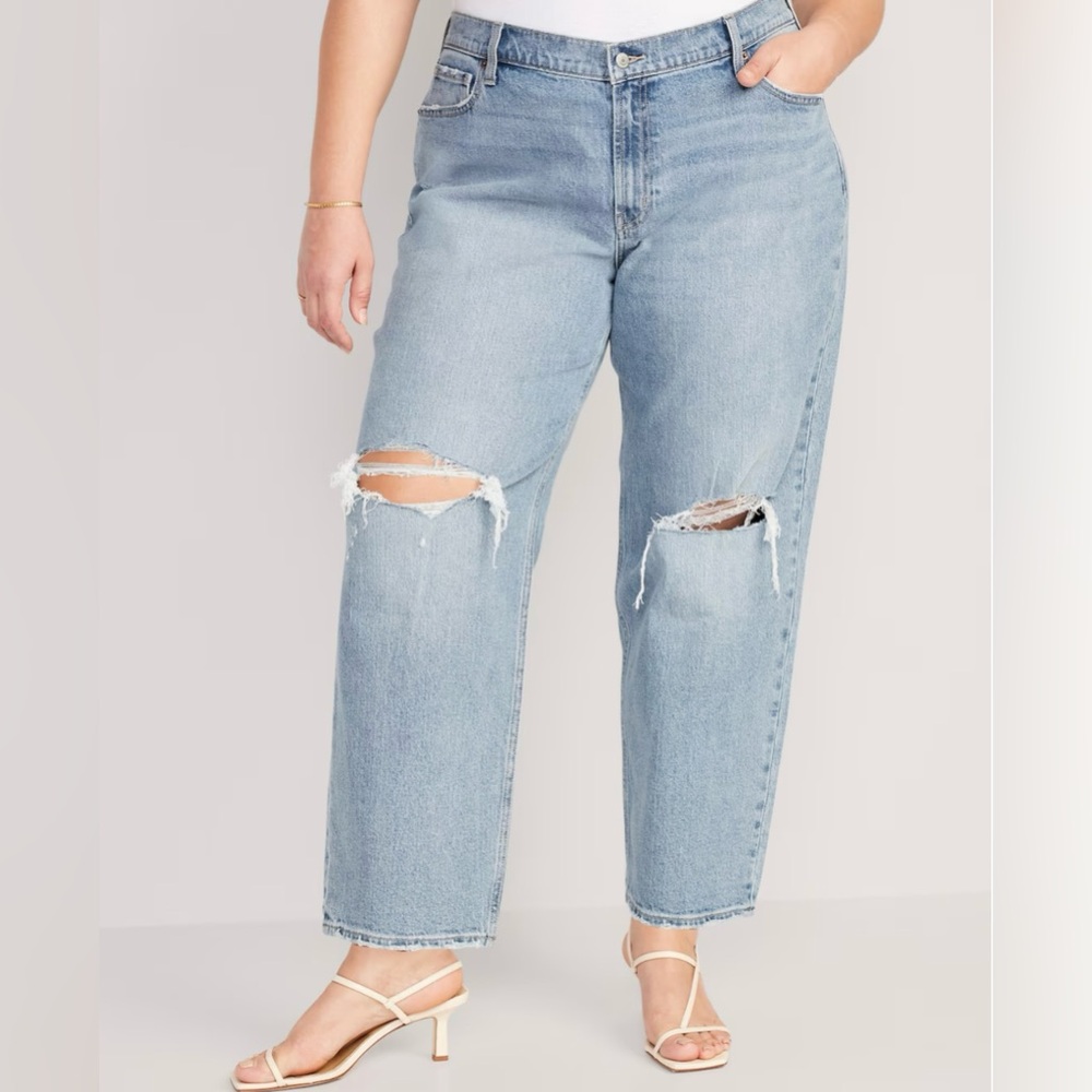 Old Navy Mid-Rise Boyfriend Loose Jeans